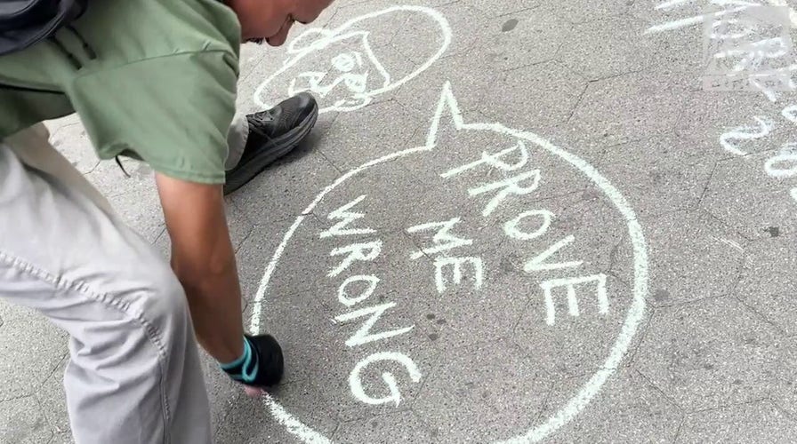Street artist explains controversial 'Charlie Kirk spots'