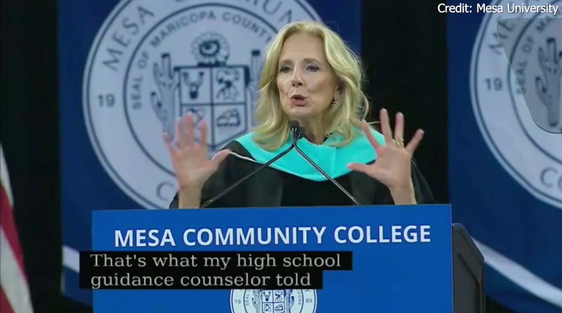 Jill Biden tells Arizona college graduates 'community colleges should be free in America'