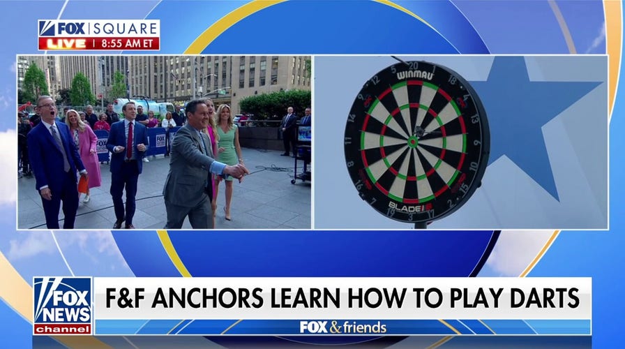Darts champion joins ‘Fox & Friends’ to teach hosts how to throw