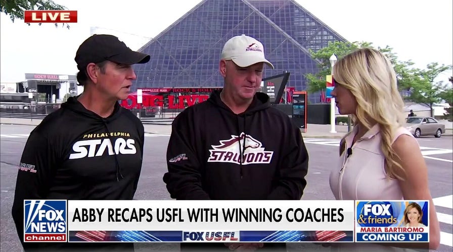 Winning USFL coaches join Abby Hornacek on 'Fox & Friends Weekend'