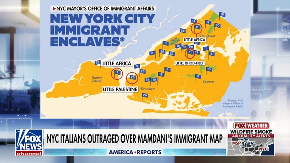 NYC Italians outraged over Mamdani's immigrant map omission