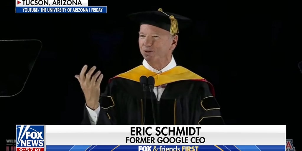 Former Google CEO booed for AI commencement speech