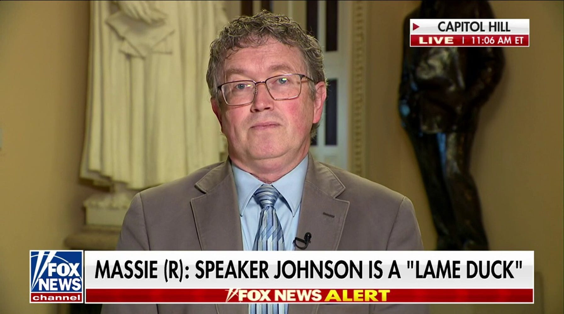 Rep. Massie Calls for Speaker Johnson's Removal Due to Repeated 'Betrayals'