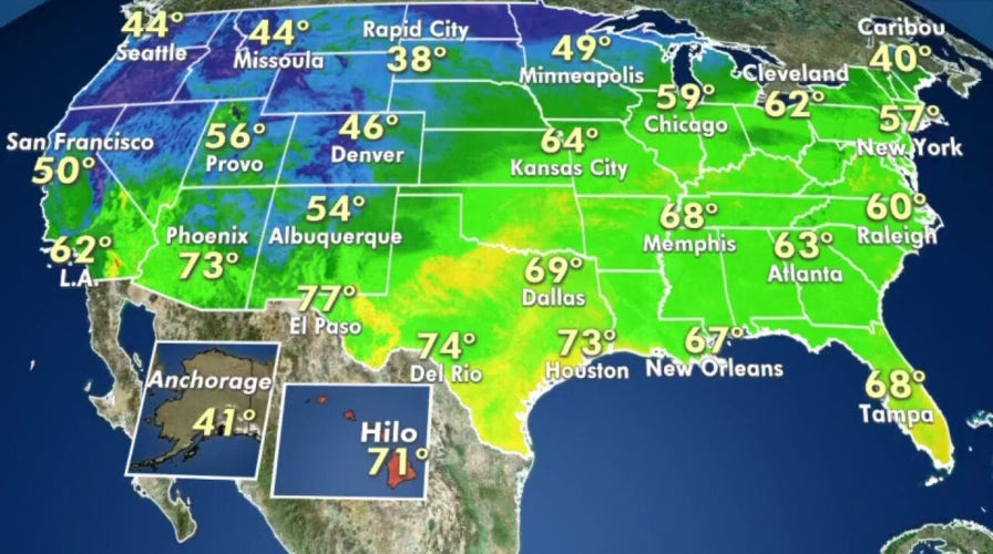 National forecast for Sunday, May 3