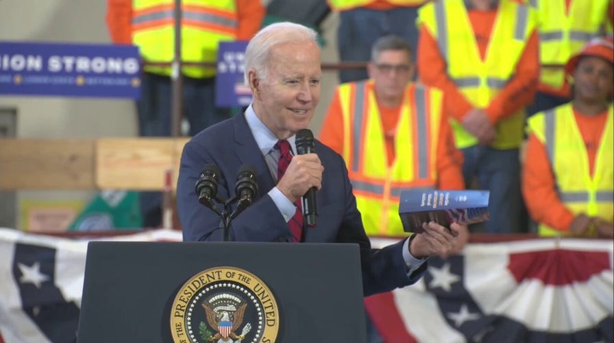 Biden doubles down on Social Security attack on Republicans, brings props