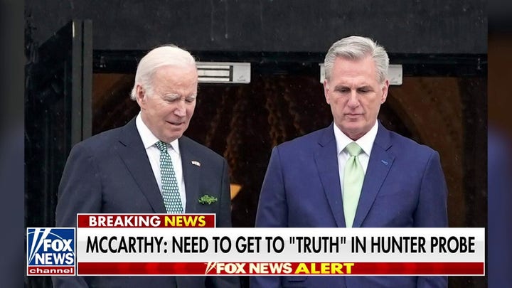 Speaker McCarthy says evidence against Bidens is ‘mounting to the level of impeachment inquiry’