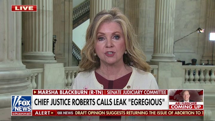 Sen. Blackburn rips Democrats for politicizing Supreme Court leak: 'This is their socialist agenda'