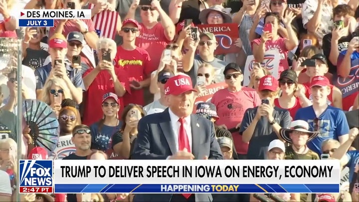Trump pronunciará un discurso en Iowa energía y economía.