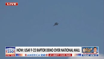 F-22 Raptor flyovers impress despite extreme heat in Washington, DC