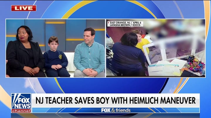 NJ teacher who saved choking student tells story on 'Fox & Friends'