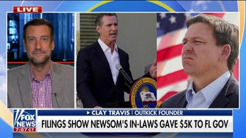 Clay Travis applauds Gavin Newsom family donating to Ron DeSantis: 'His own in-laws see through the lies'