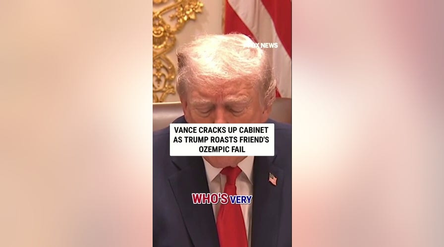 Vance CRACKS UP Cabinet as Trump ROASTS friend's Ozempic fail