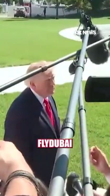 Breaking: Trump says Flydubai co-pilot may be linked to Iran