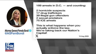 Nearly 200 arrests made in DC amid Trump admin crime crackdown