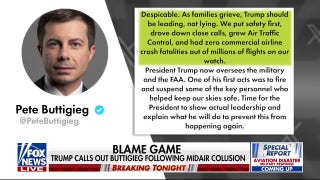 Trump blasts Buttigieg after DC aircraft collision: ‘He’s a disaster’ - Fox News