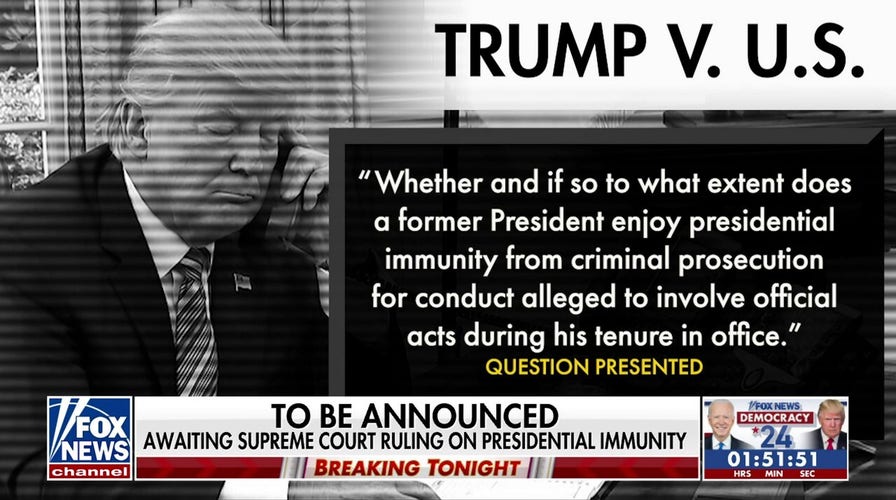 Supreme Court ruling on presidential immunity to be announced