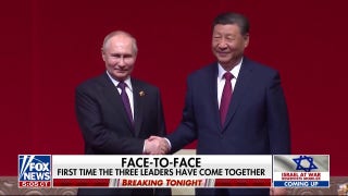 Russia and China parading partnership on world stage
