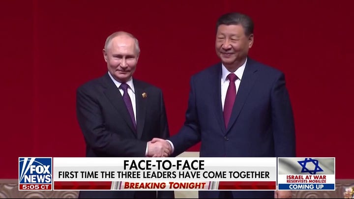 Russia and China parading partnership on world stage