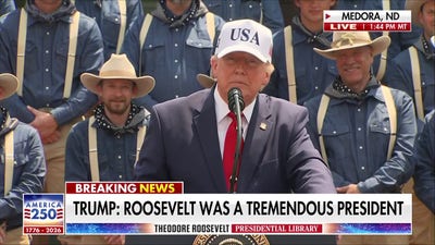 Trump jokes about giving long speech on Independence Day despite 107-degree forecast