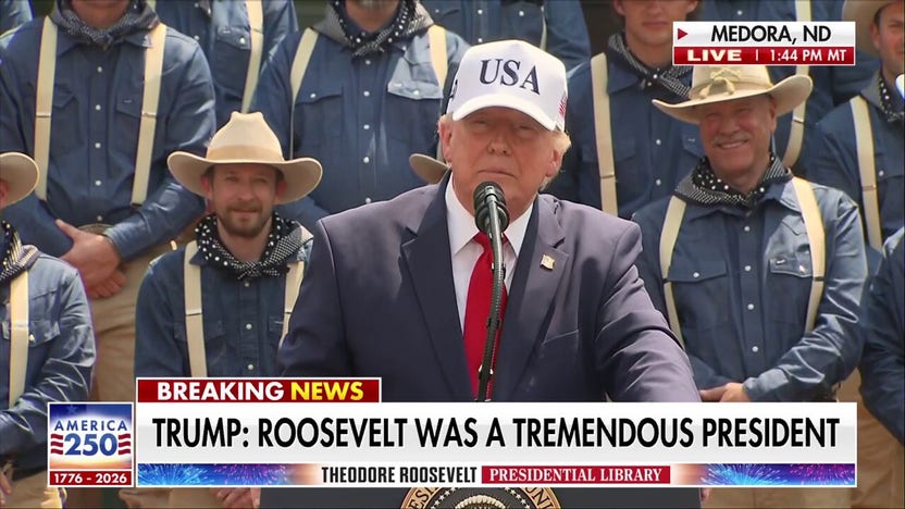 Trump jokes about giving long speech on Independence Day despite 107-degree forecast
