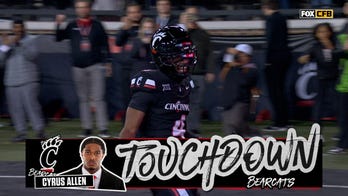 Cincinnati's Brendan Sorsby connects with Cyrus Allen for 27-yard TD pass, tying score against BYU