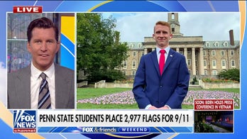 'Didn't die in vain': Penn State students honor 9/11 victims with field of 2,977 flags