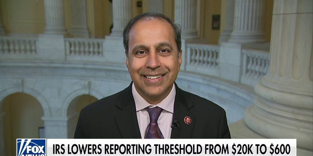 Democrat Rep. Raja Krishnamoorthi proposes legislation to 'radically increase' IRS reporting threshold | Fox News Video