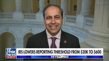 Democrat Rep. Raja Krishnamoorthi proposes legislation to 'radically increase' IRS reporting threshold