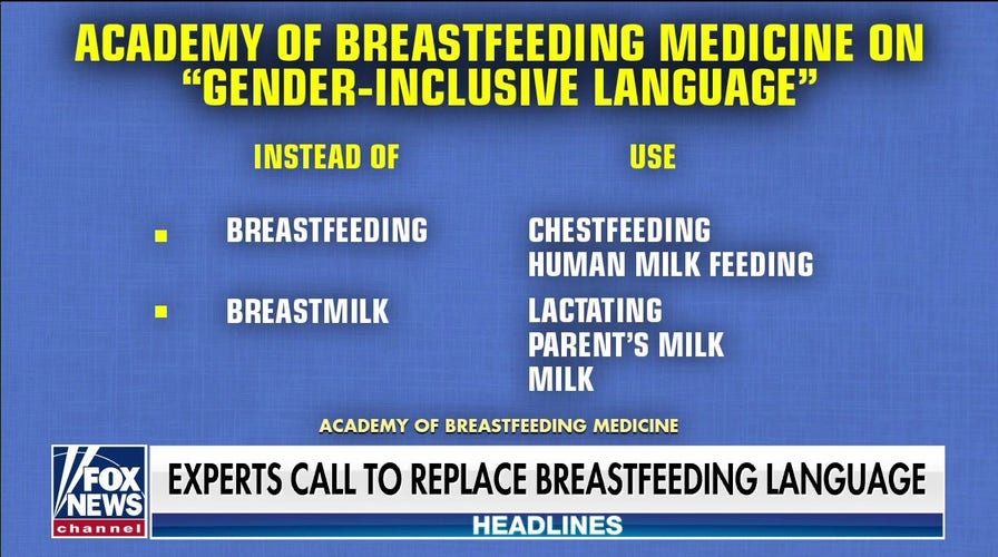 Academy of Breastfeeding Medicine urges use of 'chestfeeding' and 'parent's  milk' in new guidance