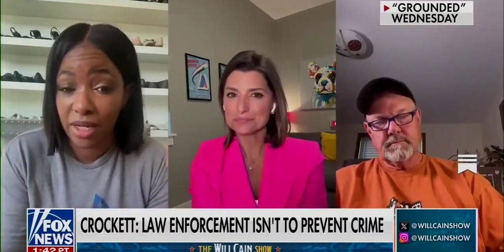 Rep. Jasmine Crockett, D-Texas, denies that local law enforcement should prevent crime