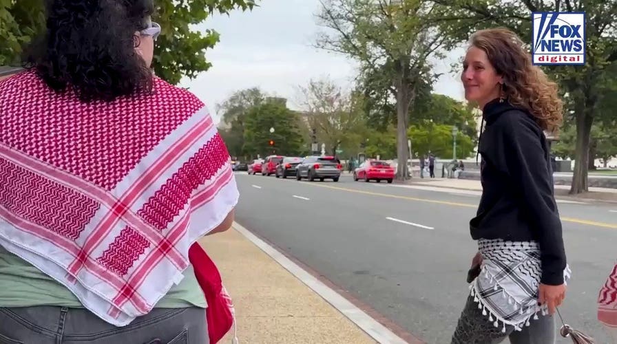 Code Pink organizer walks away when pressed on what she considers ‘Palestine’