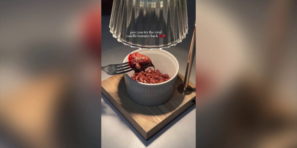 New food trend shows users melting chocolate with viral candle warmer hack