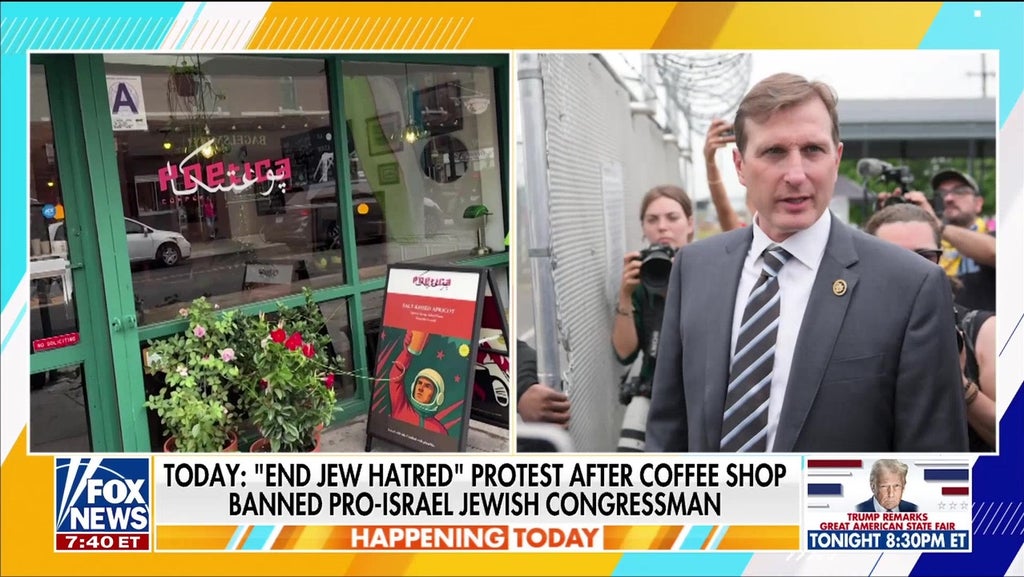 Pro-Israel congressman banned from Brooklyn coffee shop