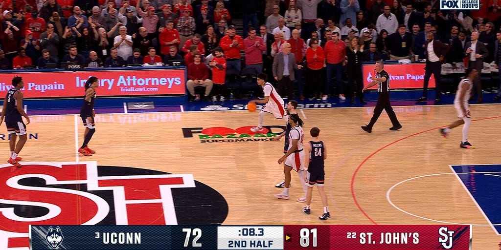 St. John's holds off Braylon Mullin's late three to seal the UPSET win over UConn