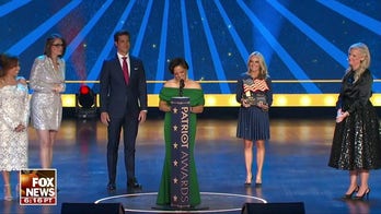 'The Five' and Janice Dean present Tracy Harden with 'Fox Weather Courage' award at Fox Nation's Patriot Awards