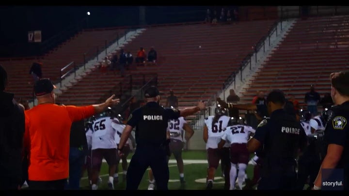 Police deploy pepper spray on high school football team