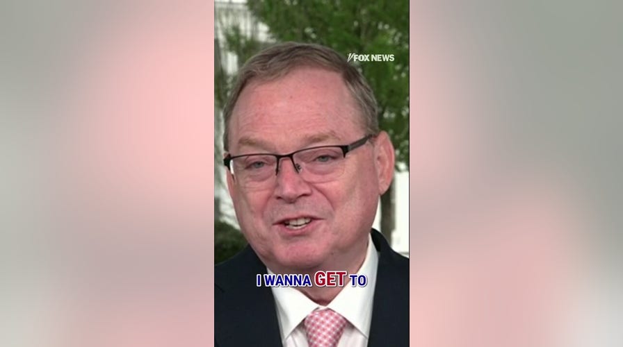 Hassett touts 'BLOCKBUSTER' March jobs report