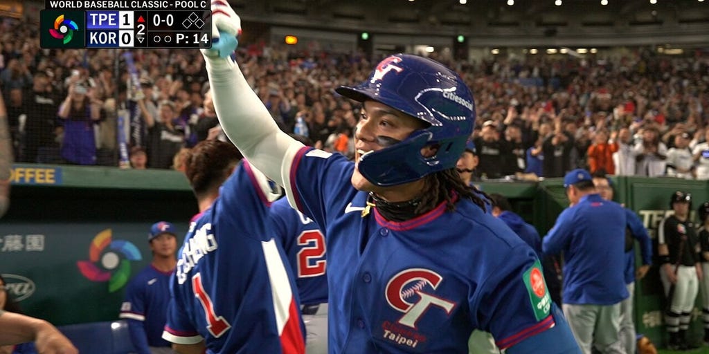 Chinese Taipei's Yu Chang hits solo homer, giving early lead vs. Korea