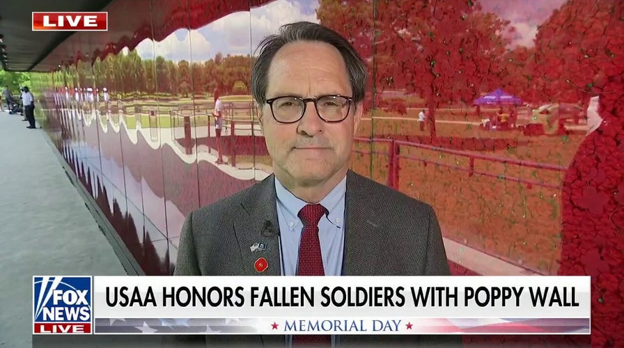 USAA marks Memorial Day by bringing back the Poppy Wall in honor of fallen soldiers