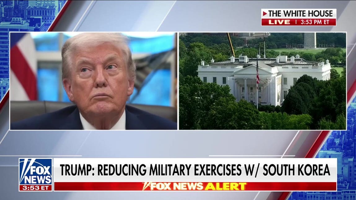 Trump announces reduction in military exercises with South Korea