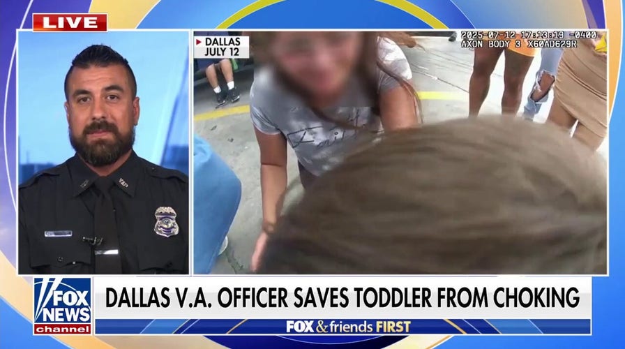 Dallas VA officer rescues choking toddler in heroic bodycam footage