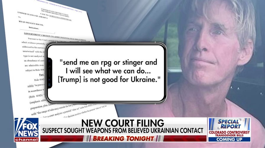 DOJ releases documents on alleged Trump would-be assassin Ryan Routh