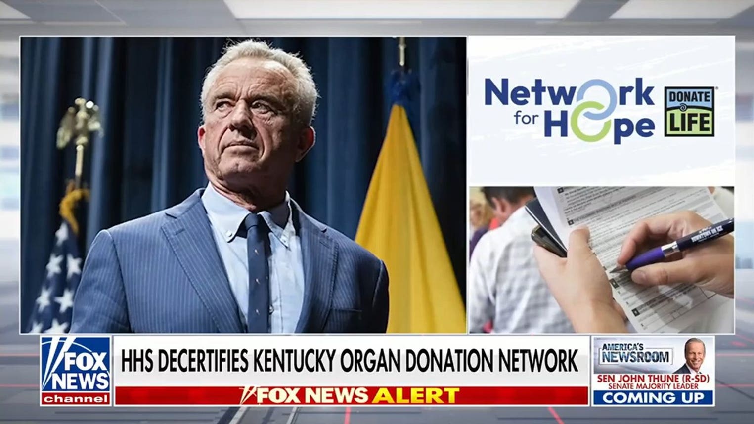 HHS decertifies Kentucky organ donor network over near-harvesting incident