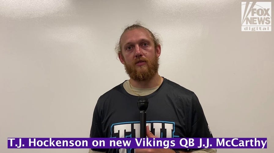 Vikings' TJ Hockenson explains what he's seen from JJ McCarthy already