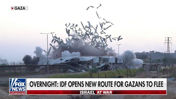 Israeli military facilitates evacuation corridor for Gazans to flee 
