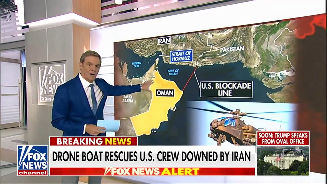 US Navy drone boat rescues crew downed by Iran for first time