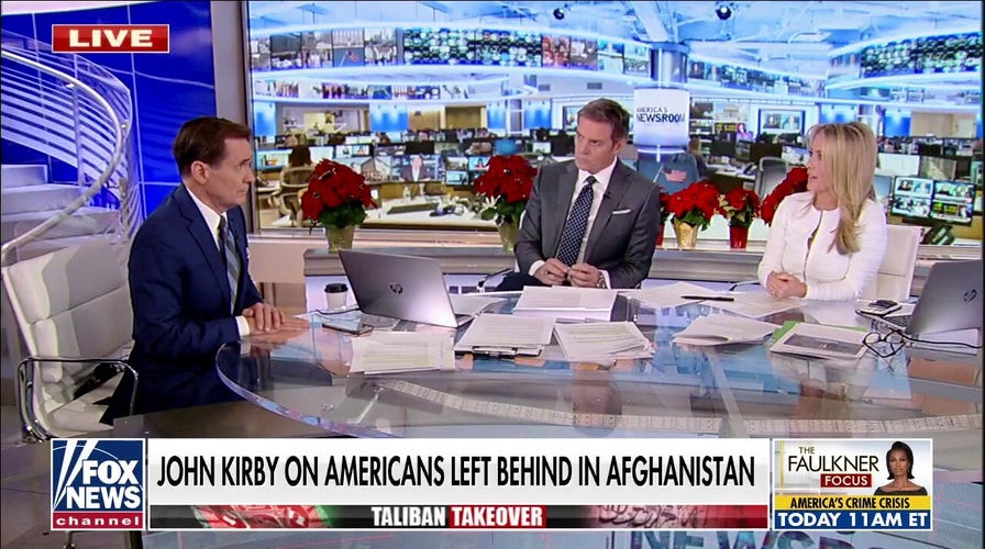 Bill Hemmer presses John Kirby on American citizens stuck in Afghanistan: ‘Numbers were off by 90%’