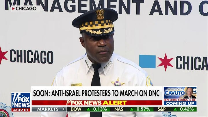 Chicago Police Superintendent says 70 have been arrested at DNC protests