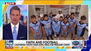Youth football team in California goes viral for pregame chant