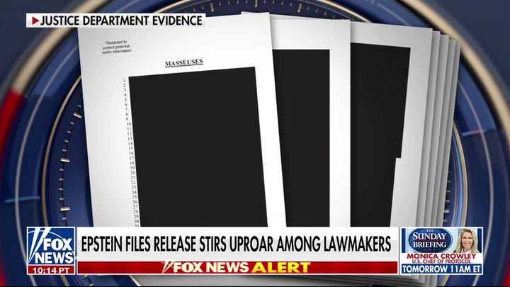 Epstein files release stirs uproar among lawmakers